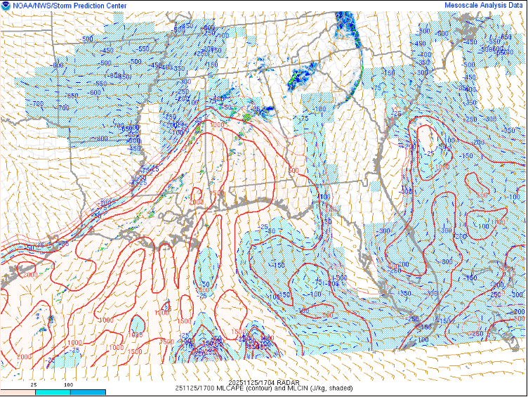 TreyTwister_WX's tweet photo. There will be a favorable window over the next couple of hours for some tornadic supercells across Central #alwx mainly near and south of the I-20 corridor as increasing low level heating &amp; moistening (contributes to CAPE) overlaps with some remnant strong low level shear... https://t.co/rL1CxRuGsq