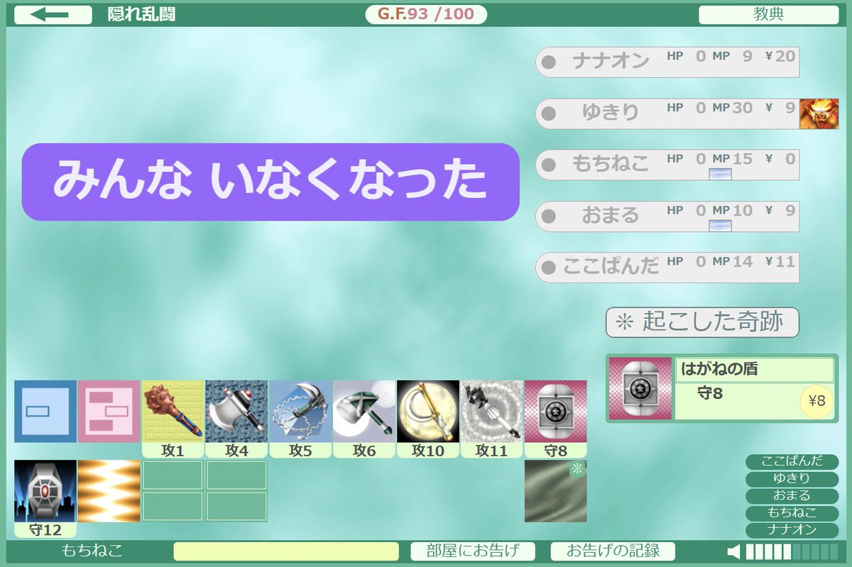 みんないなくなったwww