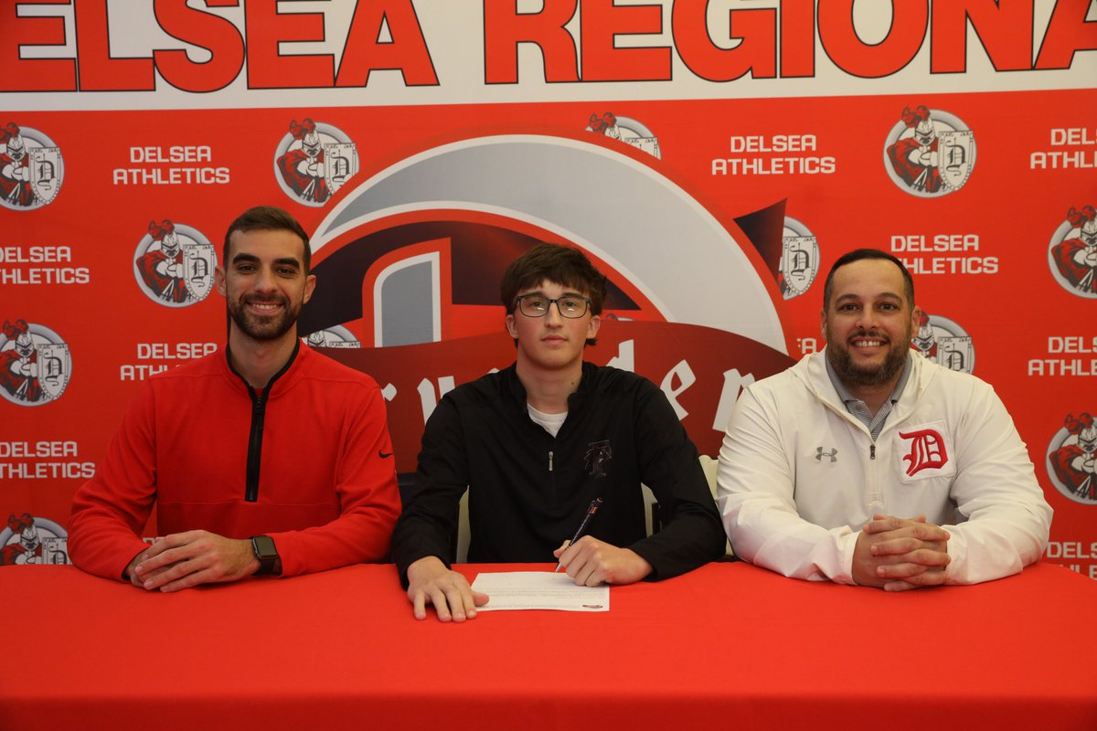delseaathletics's tweet image. Congratulations to Kyle and Connor Harrison, who yesterday both signed their letters of intent to continue their educational and baseball careers at Franklin Pierce University! @FPUBaseball1 #LetsFly #DelseaPride 🔴⚪️🔴⚪️