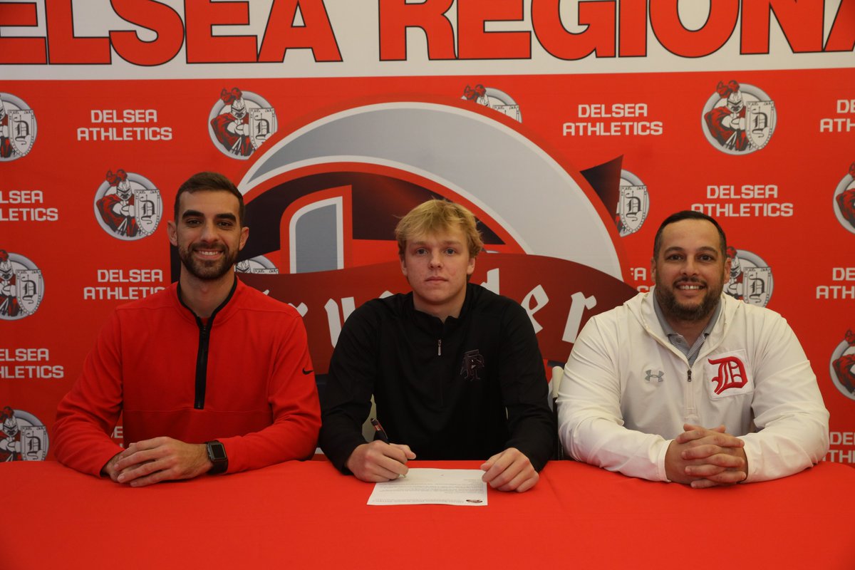 delseaathletics's tweet image. Congratulations to Kyle and Connor Harrison, who yesterday both signed their letters of intent to continue their educational and baseball careers at Franklin Pierce University! @FPUBaseball1 #LetsFly #DelseaPride 🔴⚪️🔴⚪️