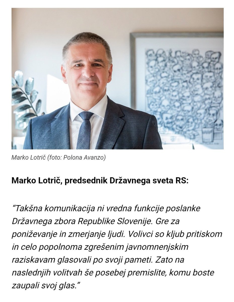 LotricMarko's tweet image. .@Demokracija1 
Izjava dneva o poslanki Leni Grgurevič.