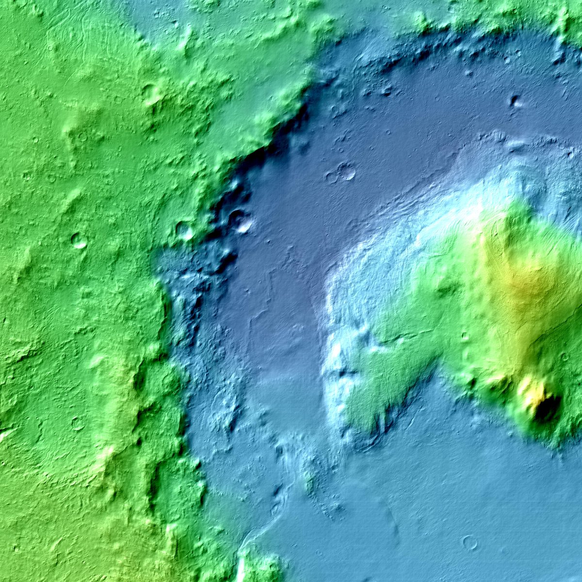 CJHandmer's tweet image. Do you lie awake at night worrying about NASA&apos;s low resolution Mars topography map in @googleearth? 

I do. So I&apos;m doing something about it. 

In a month or so, you&apos;ll be able to download a colormatched 300 GB superoverlay for the entire planet. Start deleting your old memes to…