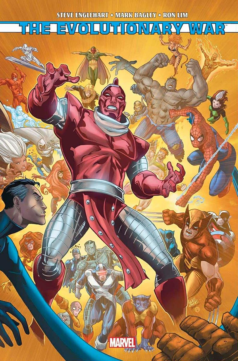 hcreach's tweet image. « J’aimerais lire des #comics de super-#héros, par quoi commencer? »
➡️ Commencer par les évènements qui lient plusieurs séries et héros d’un même univers. Le #crossover #Marvel comics d&apos;aujourd&apos;hui:

1️⃣3️⃣ - The Evolutionary War

📝Scénarisé par Steve Englehartet 🖌️dessiné par…