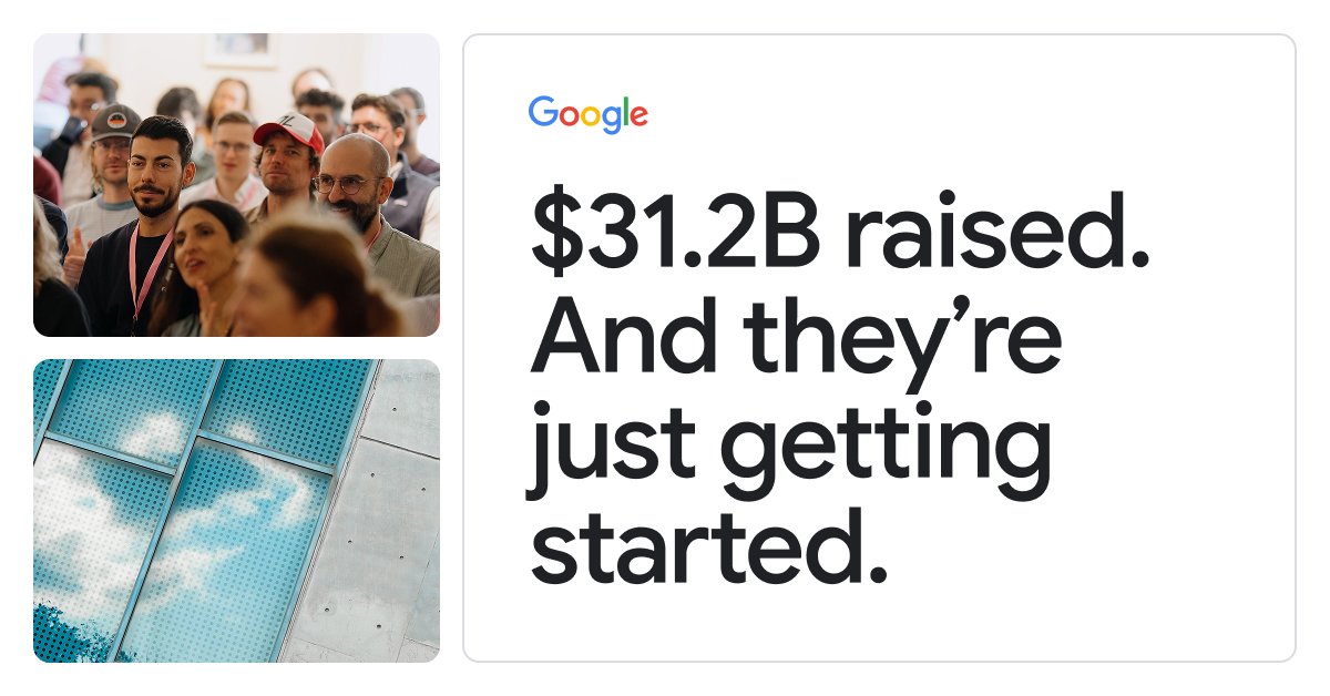googledevs's tweet image. 📣 Google’s 2025 Accelerator Impact Report is here.

Discover how 1,700+ startups and developers are scaling innovation, building resilient companies, and creating real impact.

Read the full report ➡️ goo.gle/3KmIyGc