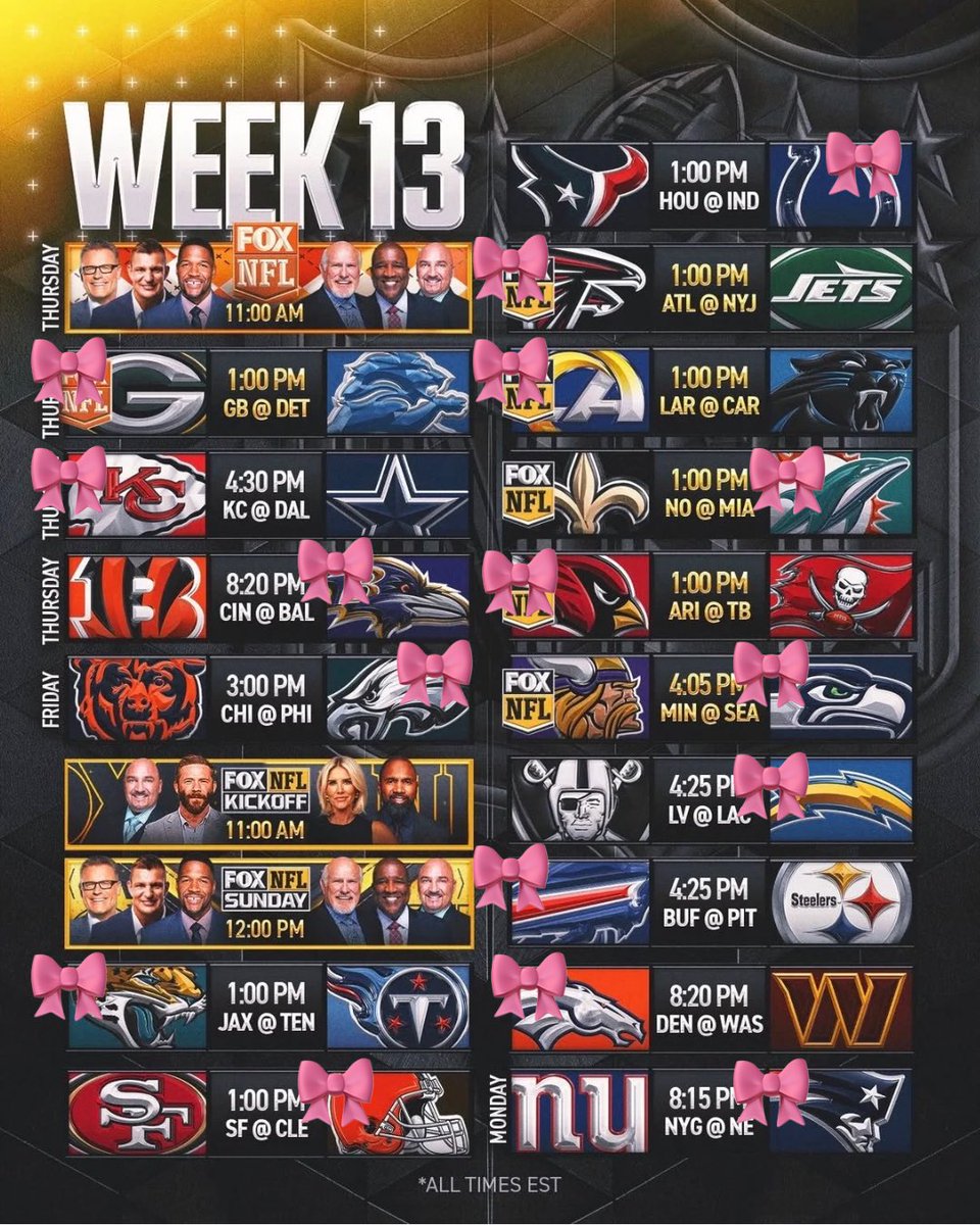 Fangirl’s Week 13 Picks 🏈
