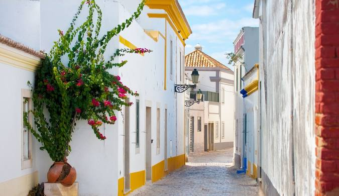 The Algarve, Portugal’s southernmost region, is known for its Atlantic beaches and golf resorts. Whitewashed fishing villages on low cliffs overlooking sandy coves were transformed in the 1960s, and now its central coast between Lagos and Faro is lined with villas, hotels, bars.