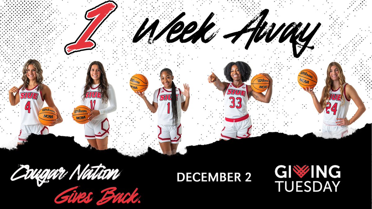 We are one week out from Giving Tuesday! Please consider making a donation on behalf of our program! #GivingTuesday #CougarNationGivesBack

connect.siue.edu/g/giving-tuesd…