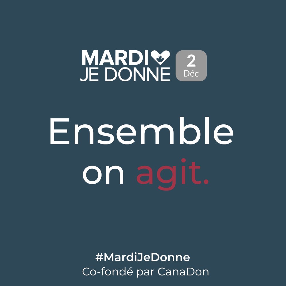 #MardiJeDonne arrive! Le 2 décembre, joignez-vous à nous dans ce mouvement mondial de générosité. Unissons nous pour que toutes les personnes aînées au Canada aient le soutien nécessaire pour s’épanouir et vivre à l’abri de la violence et de la négligence.
canadahelps.org/fr/dn/137660