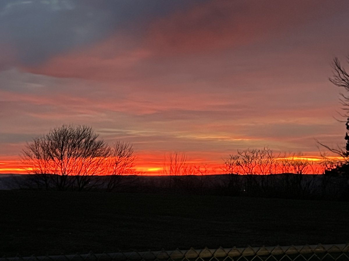 Beautiful sunrise this morning