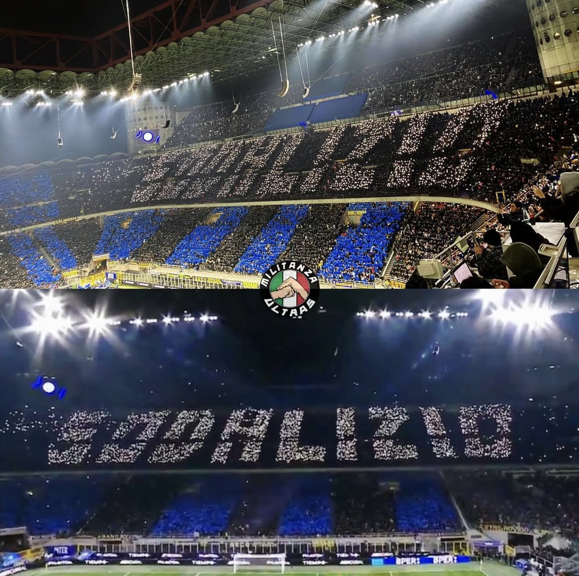 Johannes_0022's tweet photo. I just can’t stop thinking about this absolutely MAGNIFICENT tifo by the Curva Sud. The police and everybody are trying so hard to ruin for them but they are just making the Curva even stronger. 😍❤️🖤

50DALIZIO https://t.co/QuicmNkrBJ