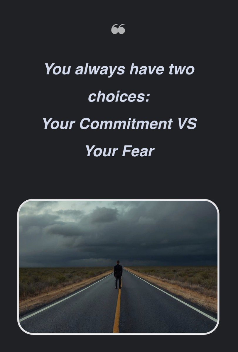 ItsKimAron's tweet image. Fear is a story; commitment is a decision.

#Committed