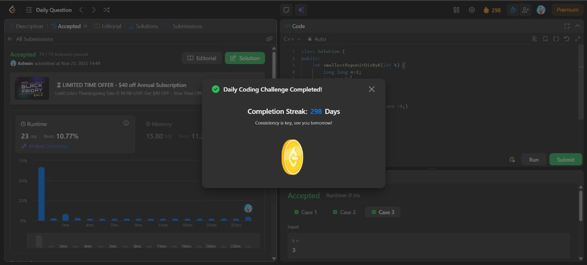 mystic_decoder's tweet image. Day 149                           

- Leetcode potd     
- Industrial Training Presentation 
- End Sem Exam Prep           
- OA round    

Do connect and join the grind! 🔥 

#nDaysOfCode #MERNStack #DSA #BuildInPublic #CodingJourney