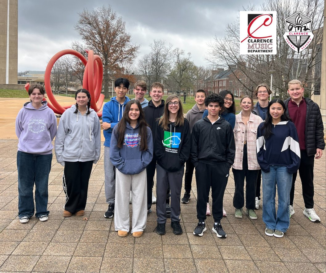 ClarenceCsd's tweet image. .@CHS_Devils was represented by 14 student musicians during the Senior High Area All-State at @FredoniaU. The event included rehearsals and ensemble performances with musicians and educators from the area and across the country! #ClarenceProud 🎶🎼🎺🥁 @ClarenceMusicD1