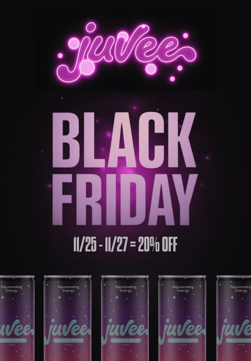 BLACK FRIDAY STARTS NOW! 

Starting 11/25 to 11/27 you can get yourself some <a href="/drinkjuvee/">Juvee</a> up to 20% OFF! 

If you use code “KEV” at checkout you can save an additional 10% for a total of 30% off! 

drinkjuvee.com/?ref=KEV