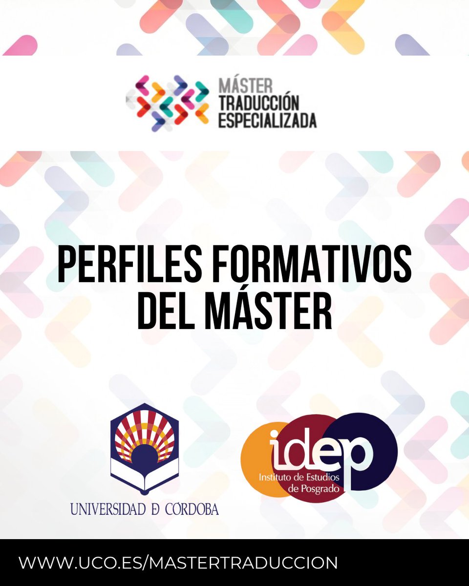 Máster en Traducción Especializada UCO tweet media