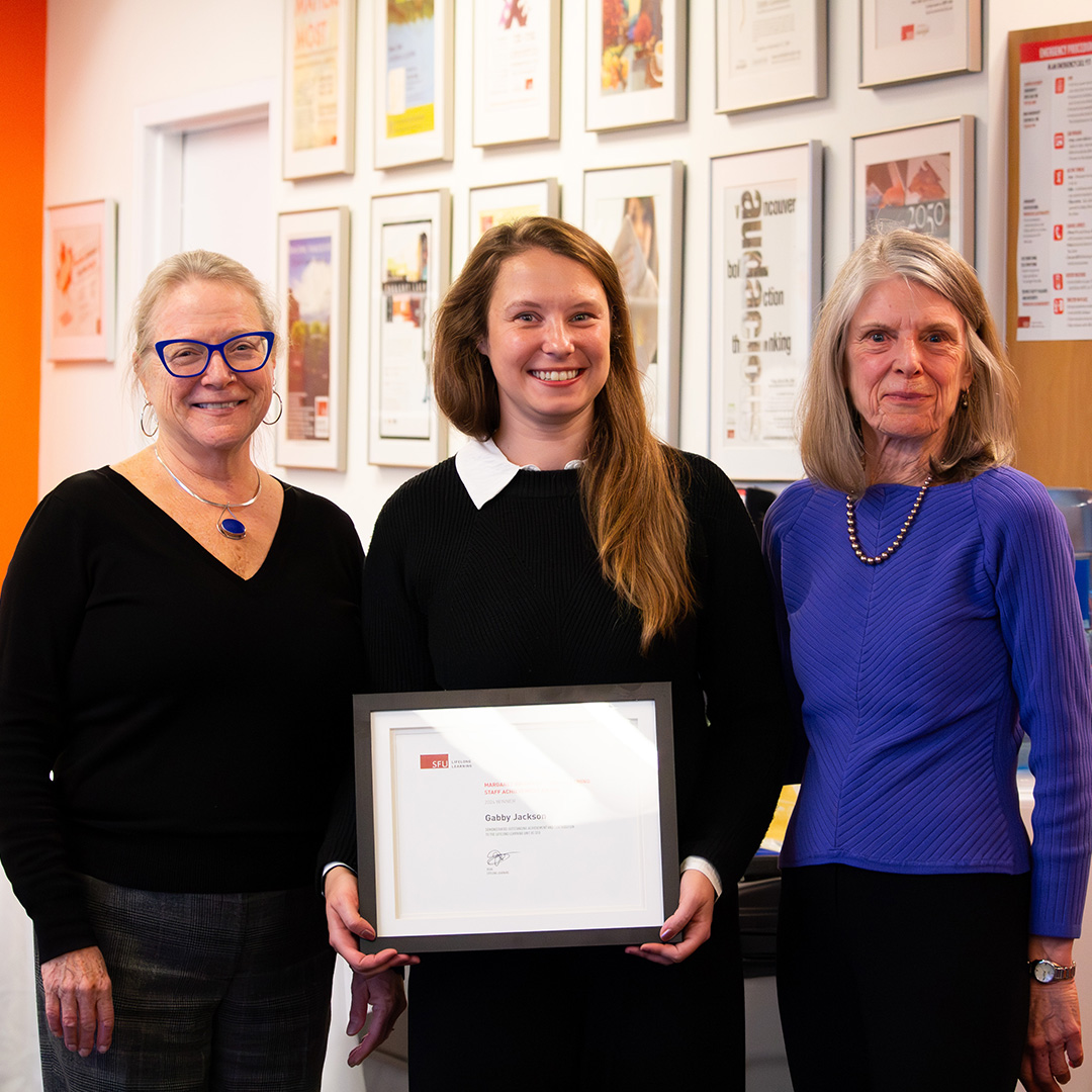 CS_SFU's tweet image. We&apos;re so lucky to work with some truly amazing staff. This week, we honoured our own Gabby Jackson with the 2025 Margaret Brown Staff Achievement Award. Congratulations, Gabby!