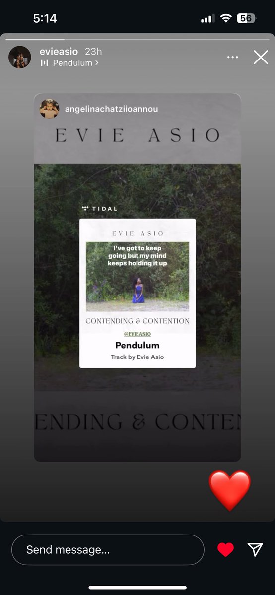 Evie Asio via Instagram story!! ❤️