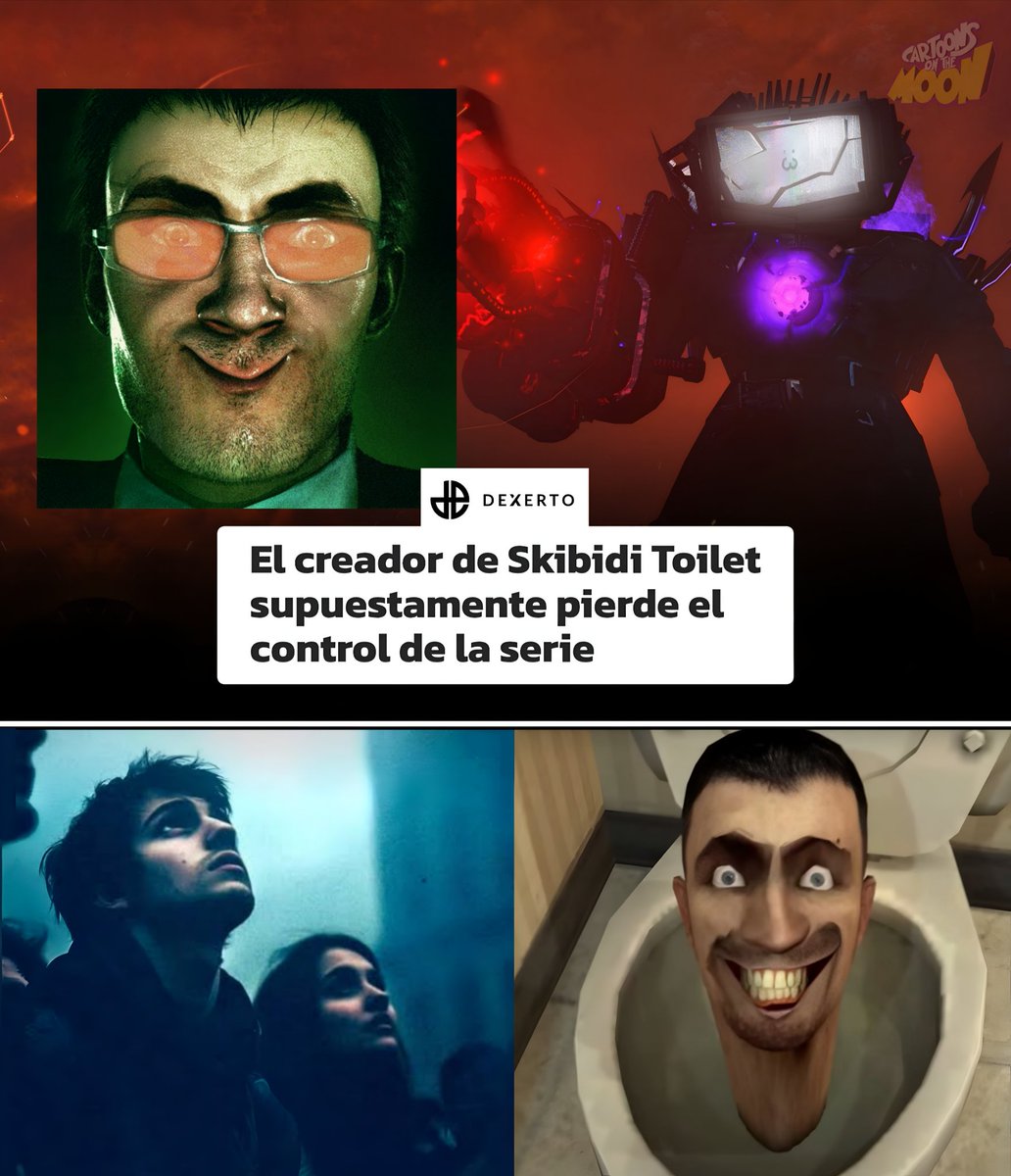CartoonsOTMoon's tweet image. Al parecer, el creador de Skibidi Toilet, Alexey Gerasimov (DaFuqboom) perdió el control total de su serie animada tras vender los derechos en 2023 a Invisible Narratives para una película con Michael Bay que nunca llegó. 

Desde entonces, le habrían quitado el acceso a su canal…