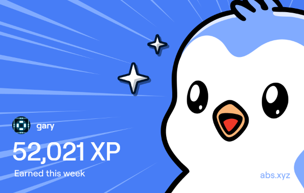 nullbnb's tweet photo. GMABS @AbstractChain  chads ✳️ 

Happy XP day, this week i got 52,021 XP, a little more than last week.  🚀
 
All thanks to 

@onchainheroes 
@_megaweapon_  
@Khugaverse 
@RoachRacingClub 
@KonaDeFi 
@aborean 
@playgigaverse 

Thank you all for supporting the stream 🫶💚 https://t.co/vVMAYjTWGj