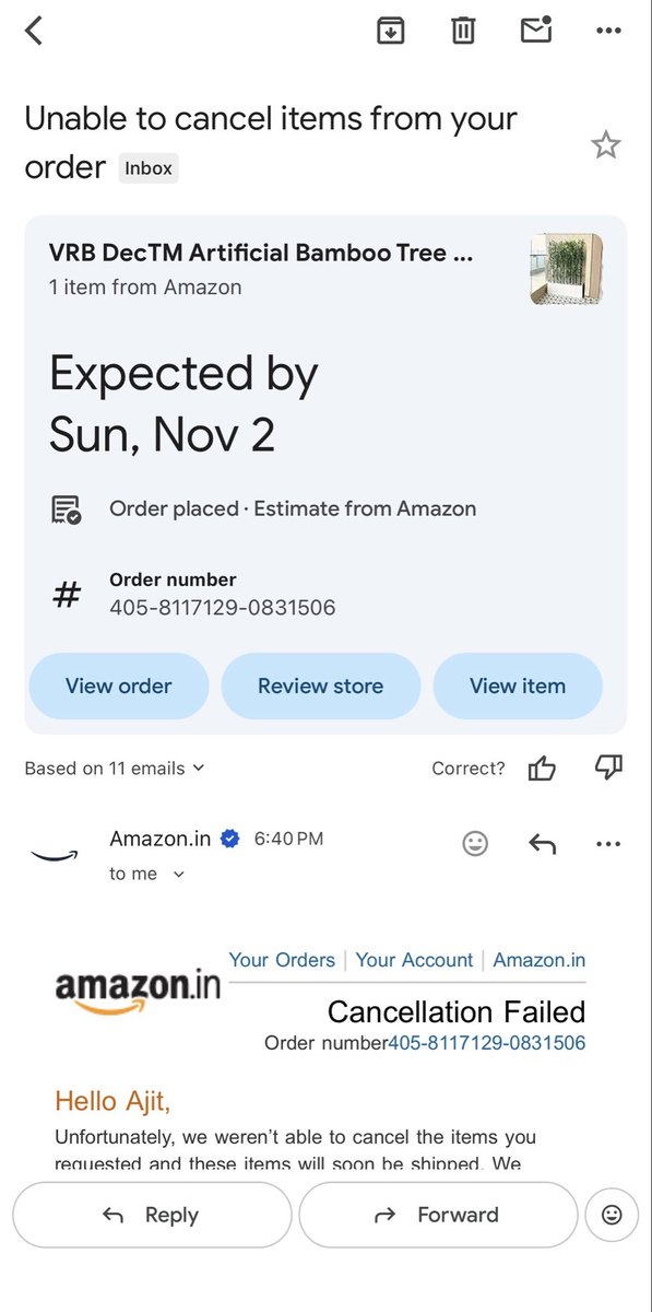 advAjitMan's tweet photo. @amazonIN आपकी #CustomerService थर्डक्लास है #31stoctomber की #Order अभी तक #delivered नही हुई #delivery #date 2 Nov थी हर बार आपके #customorservice exicutive बोलते है और ५ दिन की #deadline है ना ही #refund दिया जा रहा है नाही #product दिया जा रहा है ये तो सरासर #frouad है https://t.co/TOQGn95xRO