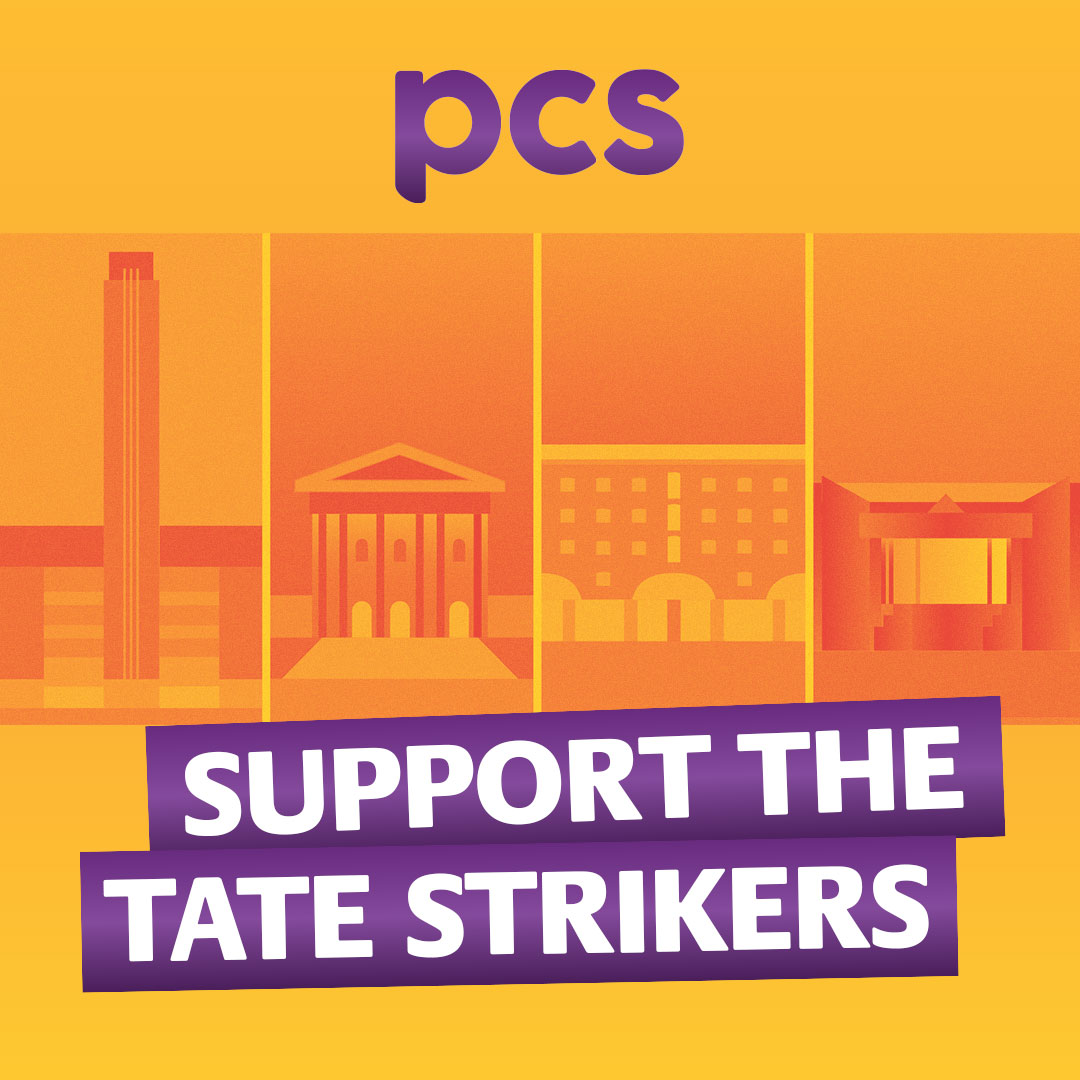 pcs_union's tweet image. More than 150 members at Tate Galleries are taking seven consecutive days of strike action from tomorrow (26) until 2 December. Pickets will be taking place at Tate Britain, Tate Liverpool, and Tate Modern – so please support them. #TateOnStrike
pcs.org.uk/news-events/ne…