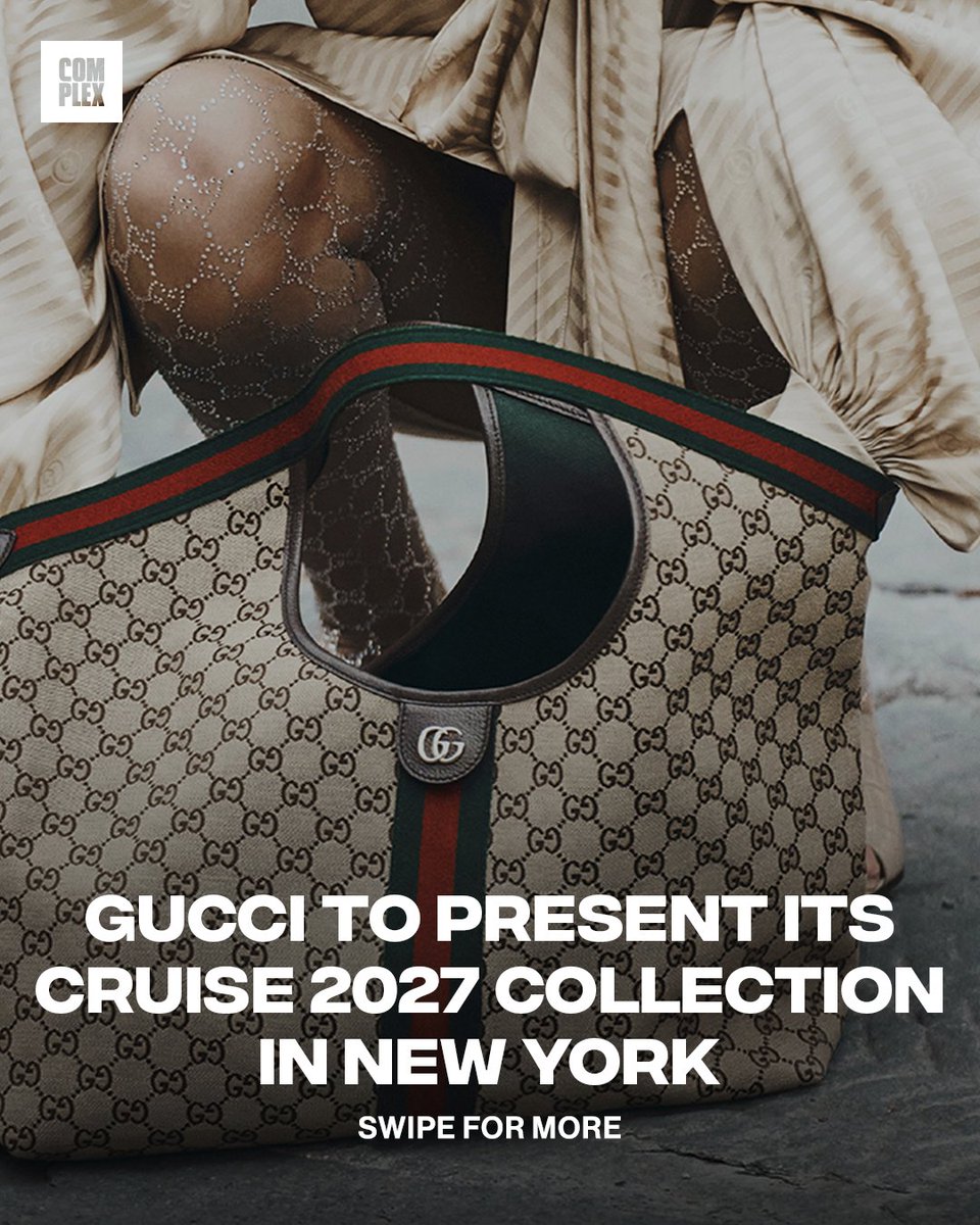 ComplexStyle's tweet image. Gucci will present its Cruise 2027 collection in New York on May 16, 2026. 

This presentation will mark Demna’s first Cruise collection for the House, following his debut fashion show in February.