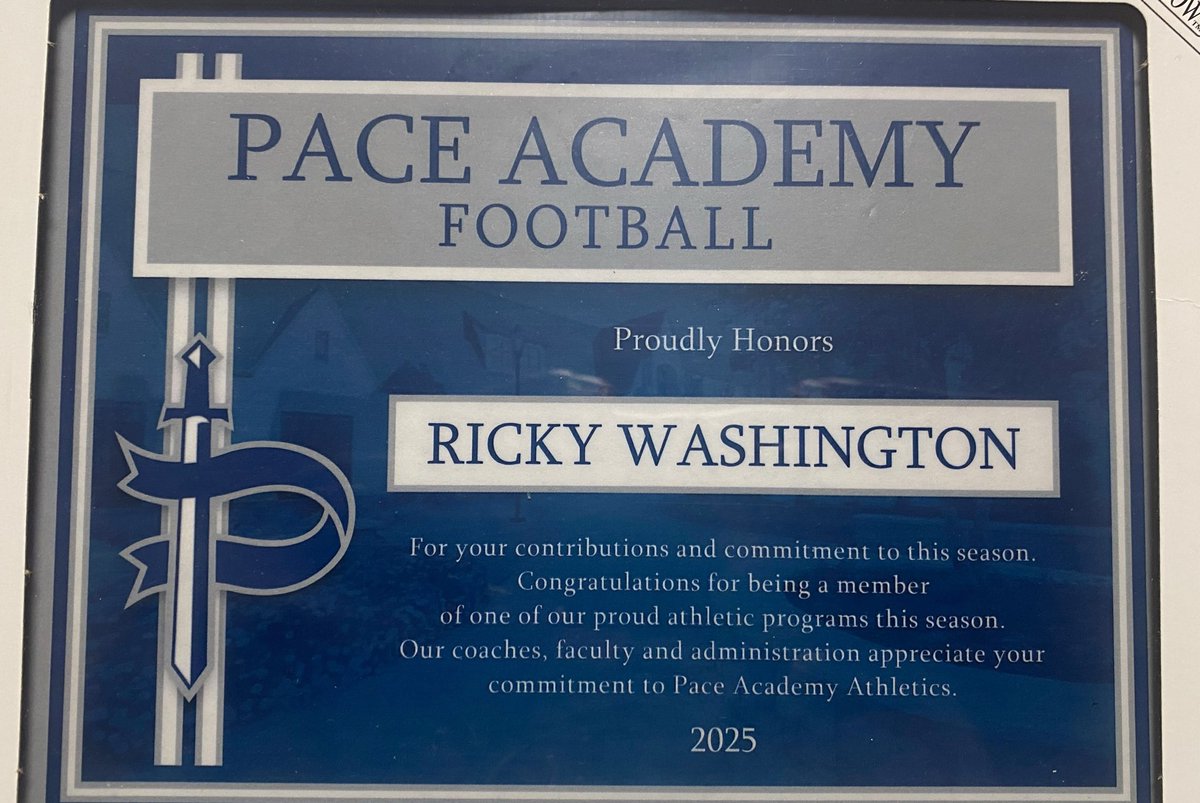 I would like say thank you to my coaching staff ,teammates, teachers  and the Pace community for believing in me it was a honor to receive the team MVP award  <a href="/najehwilk/">Najeh Wilkins</a> <a href="/DukestheScoop/">Phillip Dukes</a> <a href="/GAPrepVarsity/">GA Prep Varsity</a> <a href="/RecruitGeorgia/">Recruit Georgia</a> <a href="/natash_sanders/">Natasha</a> <a href="/AFarrersports/">Alex Farrer</a> <a href="/Pace_FB/">Pace Academy Football</a>