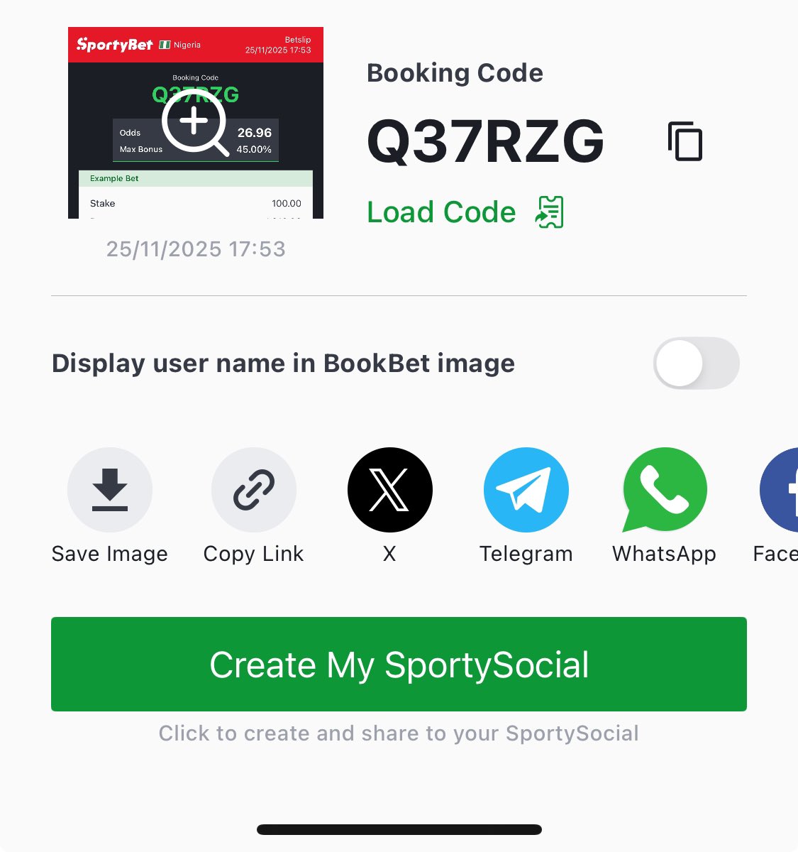 28 odds 🤝 Q37RZG  
17 odds 🤝 SFDGLJ (Corner) 

Repost for others to benefit 

Join here for more👉 t.me/adtfreetips