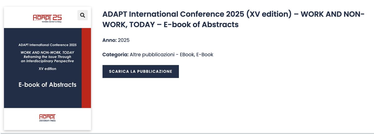 ADAPT_bulletin's tweet image. Still unsure which sessions or panels to follow from tomorrow through 28 November at #ADAPTConference2025?
Take a look at the full programme 👉 internationalconference.adapt.it/full-programme…
…and browse the E-Book of Abstracts 👉 adaptuniversitypress.it/prodotto/adapt….
See you tomorrow!