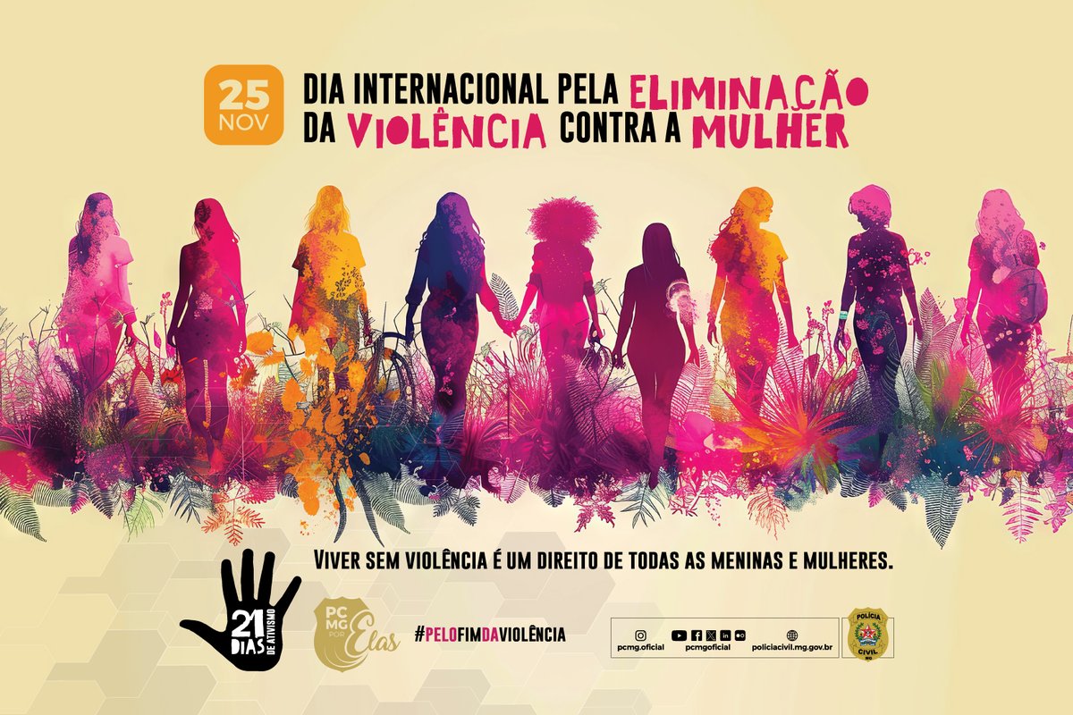 pcmgoficial's tweet image. Neste 25 de novembro, Dia Internacional pela Eliminação da Violência contra a Mulher, a #PCMG reforça seu papel na prevenção, investigação e responsabilização de agressores. A data, reconhecida pela Organização das Nações Unidas (ONU), chama atenção para a necessidade de ampliar+