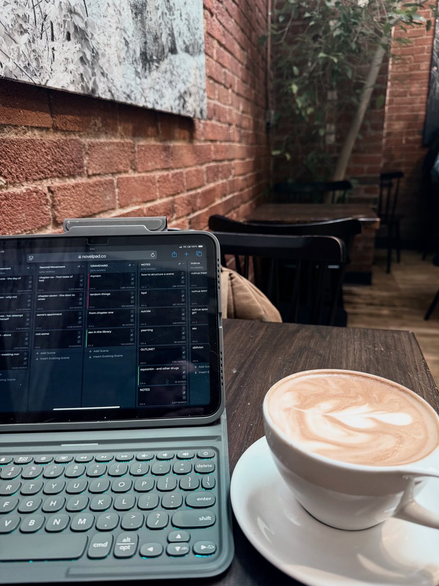 miravlevywrites's tweet image. My office for the time being. Going back to work on Hellbook is the answer to my depression ✨

#WritingCommmunity