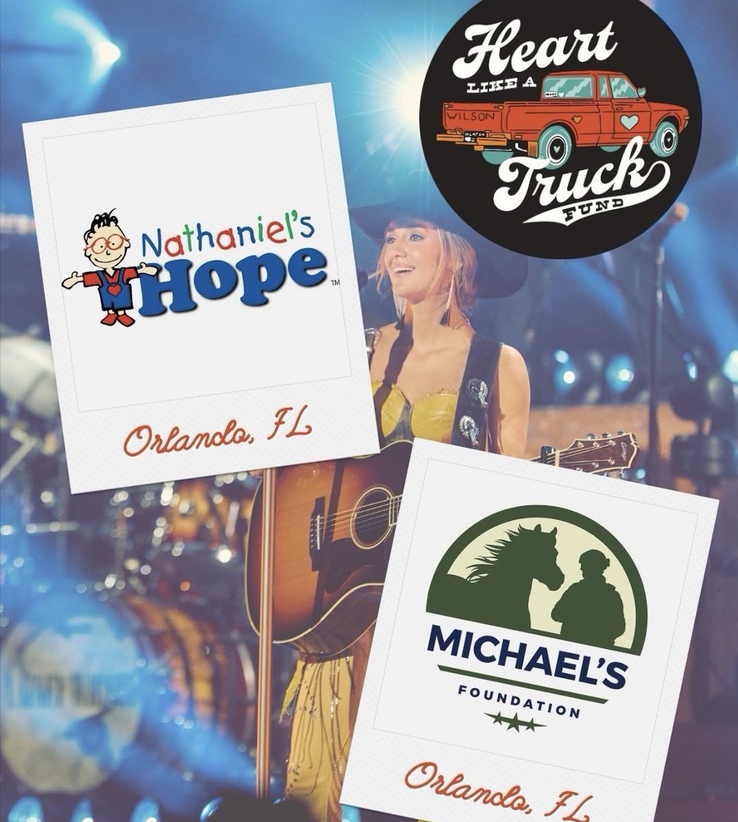 A Big Congratulations to Lainey Wilson who won CMA's Entertainer of the Year and Female Vocalist of the Year. We are grateful to have been chosen to receive a generous donation from the Heart Like a Truck Fund at Lainey's final North American #WhirlwindWorldTour stop in Orlando!