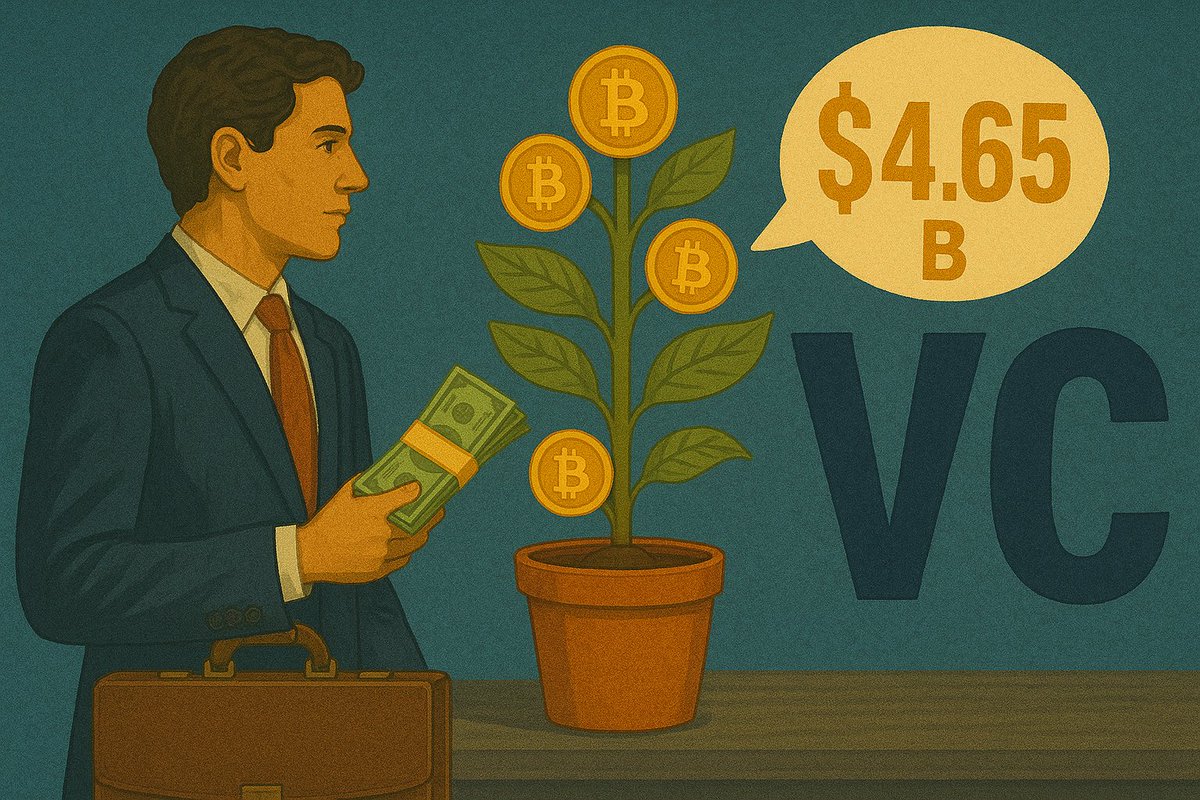 99BitcoinsHQ's tweet image. 📊 Crypto VC Funding Rebounds to $4.65B in Q3

Blockchain-focused venture capital surged to $4.65 billion in Q3 — a sharp 290% jump from Q2 and the strongest quarter since early 2023. 

#CryptoVC #Blockchain #Investment