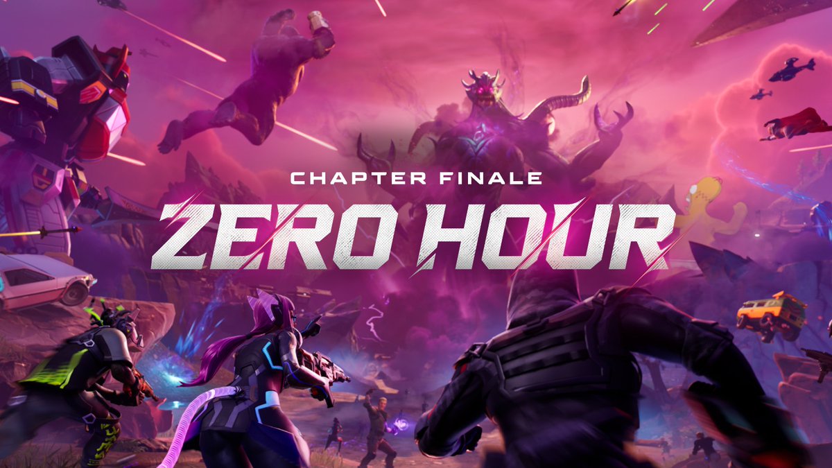 HYPEX's tweet image. OFFICIAL EVENT PLAYLIST IMAGE

&quot;Charge into battle in Fortnite: Zero Hour, the Chapter Finale Live Event on November 29 at 2 PM ET&quot;