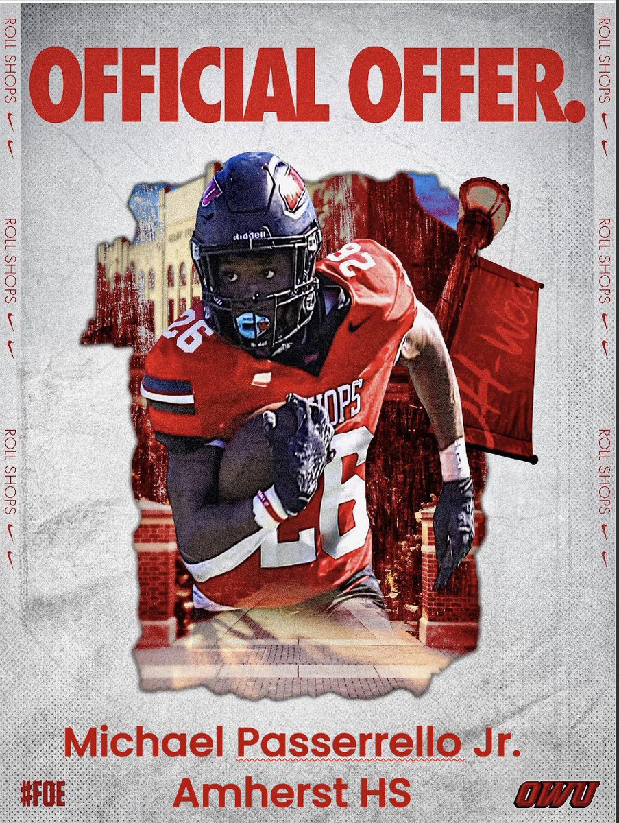 Thankful for the opportunity to play <a href="/OWUBishopFB/">Ohio Wesleyan Football</a> <a href="/CoachTomWatts/">Tom Watts</a> <a href="/CoachTThome/">Tom Thome Jr</a> <a href="/AmherstFootball/">Amherst Football</a> 
#PCE