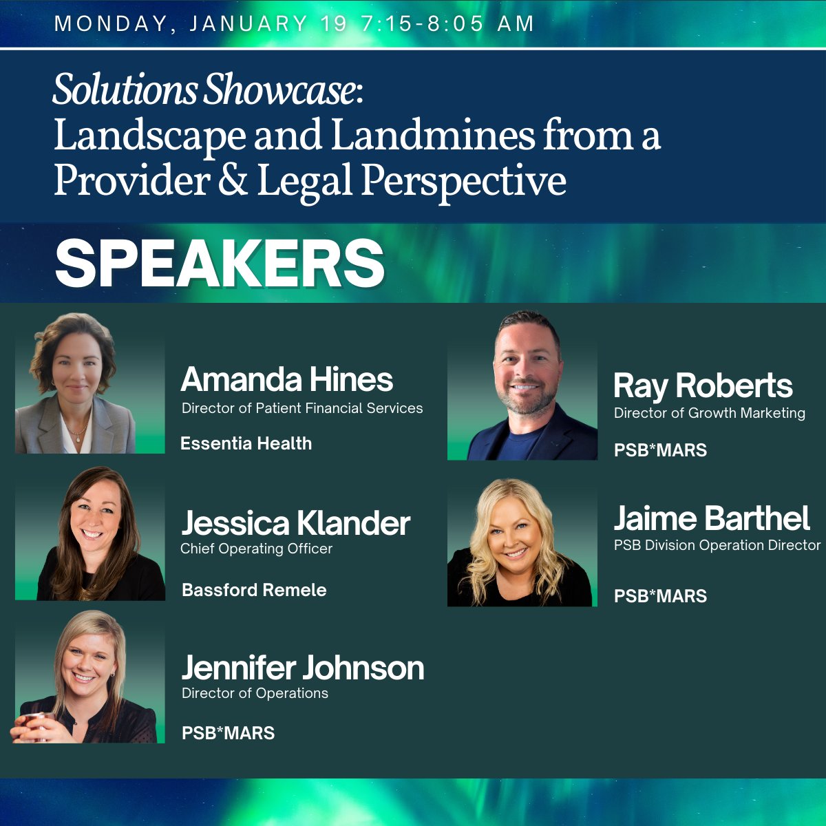 We’re excited to present a session focused on one of healthcare’s most pressing challenges: navigating today’s rapidly evolving legislative and regulatory environment.

Solutions Showcase: Landscape and Landmines from a Provider &amp; Legal Perspective

Join us at the Paris in Vegas!