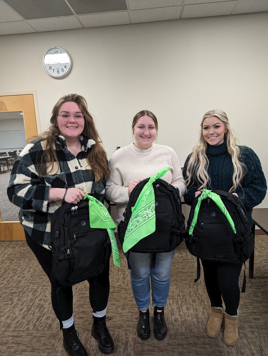 Welcome to the team! 💚

These ursing students from <a href="/clarkstate/">Clark State College</a> recently joined The Green Bandana Project! They're now equipped to connect their peers with life-saving resources.

Look for the green bandana on campus. We're here to listen! 

#TGBP  #SuicidePrevention