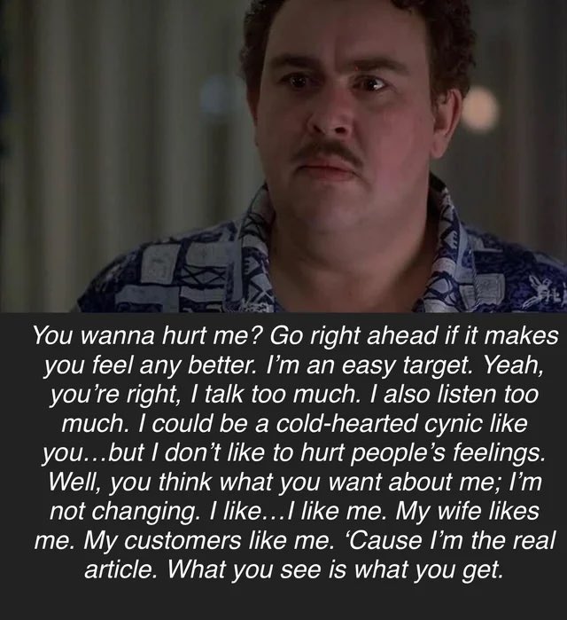 38 years ago today we were gifted with what I personally feel is one of the best monologues, ever. It’s a comedy, but I cry every time he says it. Del Griffith/John Candy forever.