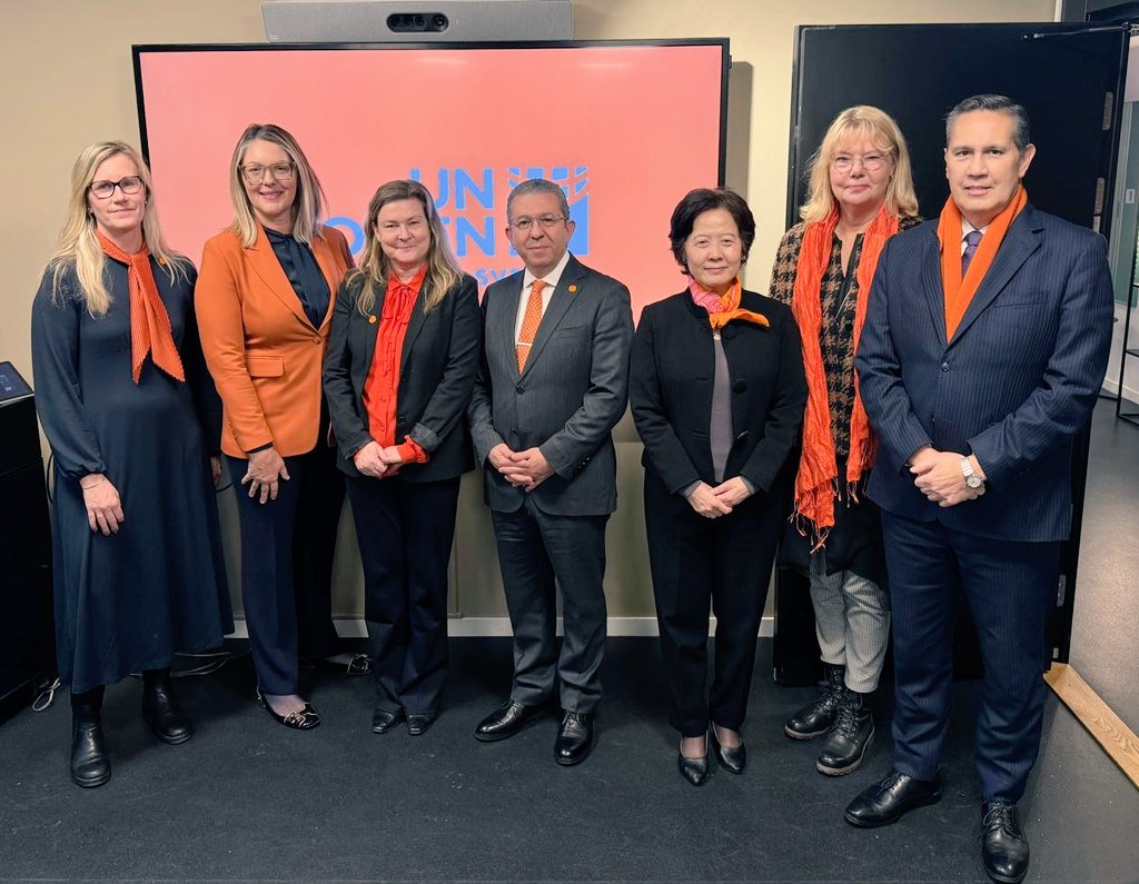 As Co-Chair of the Ambassadors’ Group for Gender Equality, Ambassador of 🇷🇸 to 🇸🇪 Jelena Čukić Matić was honored to co-host today’s event with <a href="/UNWOMENSweden/">UN Women Sweden</a> marking the International Day of the Elimination of Violence Against Women.
#orangetheworld