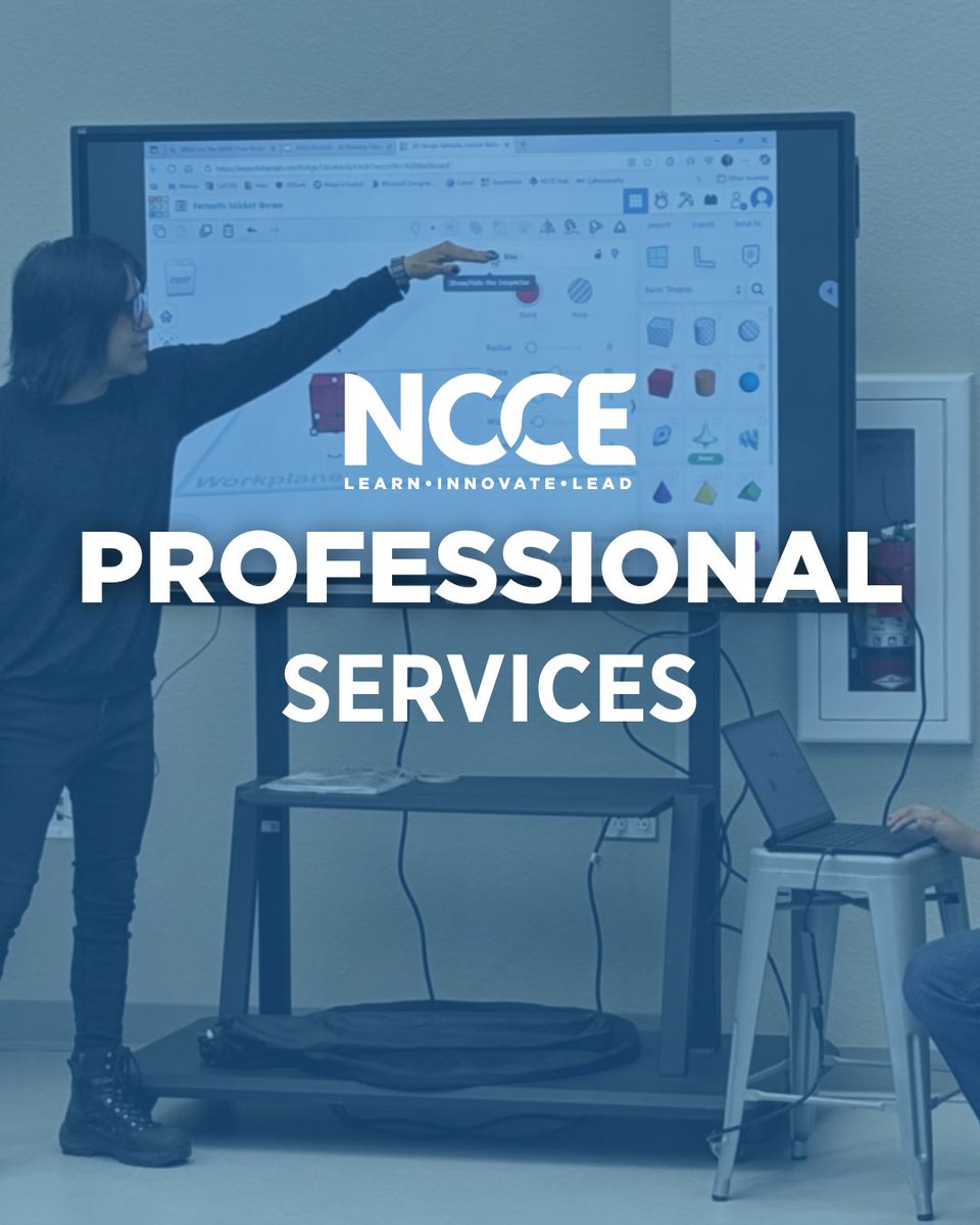 NCCE_EdTech's tweet image. See what NCCE can do to help meet your professional learning needs by impacting lives through the power of partnership.

NCCE professional learning specialists encourage you and want to be your biggest fan. We train through an empathetic educator lens that provides support…