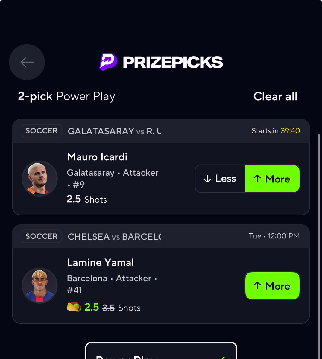 Taco pair for UCL #PrizePicks #UCL #PrizePicksSoccer #Yamal