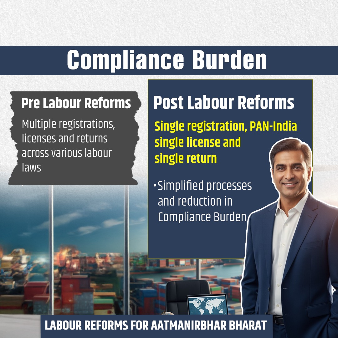 epfoggn_west's tweet image. The Code on Wages expands the statutory right to minimum wages for
all employees, in all sectors covering both organised as well as
unorganised sectors, —ensuring wage protection.
#श्रमेव_जयते
#ShramevJayate