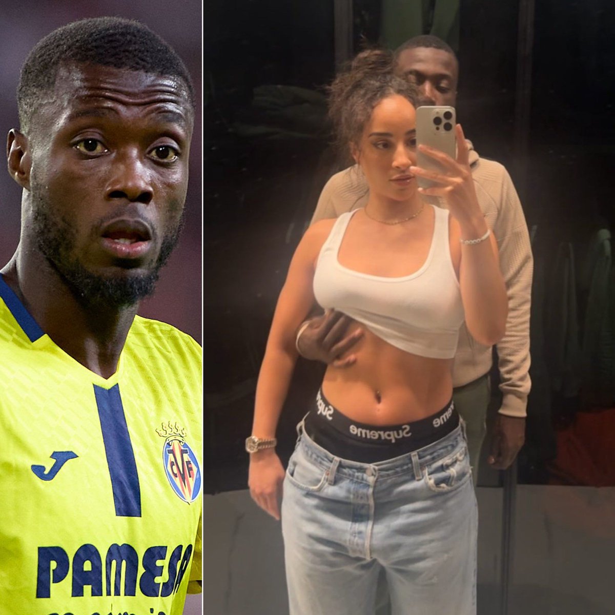 AfricanHub_'s tweet image. Ivorian football star, Nicolas Pépé is reportedly on the verge of marrying former porn star, Teanna Trump. They have been dating for five years.
