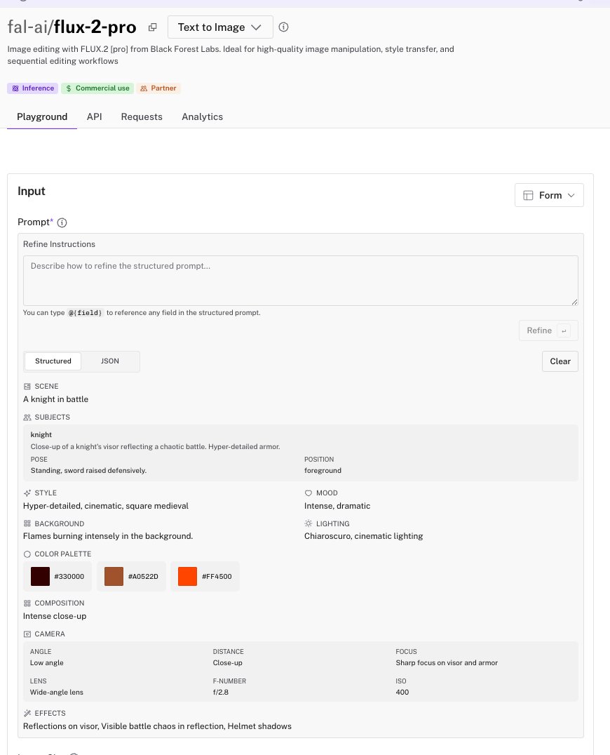 Jasperschoormns's tweet photo. The Flux 2 structured input is great https://t.co/TmNdTd7lVv