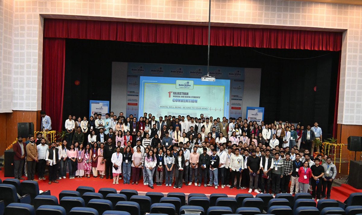 The 1st Rajasthan Medical &amp; Dental Students Convention, themed “Mental Well-being: Be Kind to Your Mind,” was successfully held at *RNT Medical College, Udaipur,* on 23rd November.