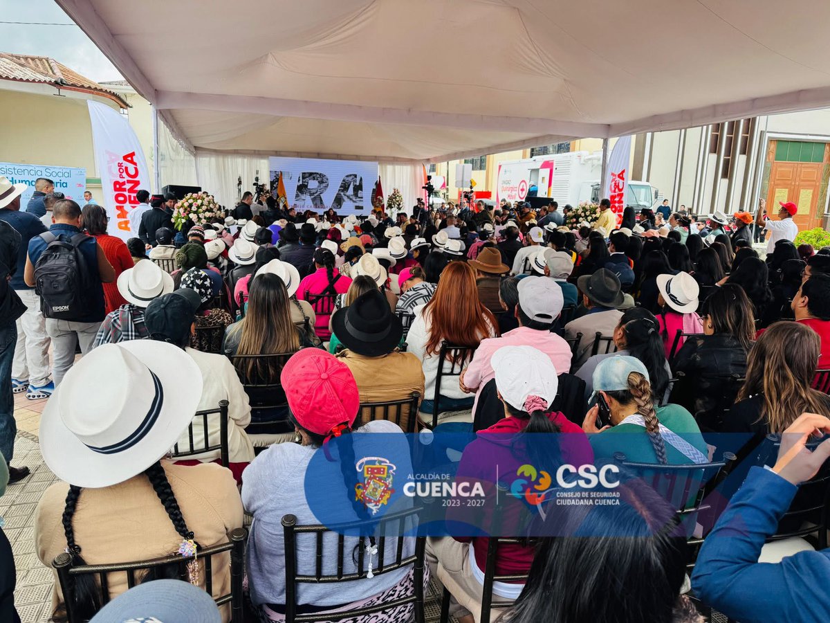 CSC_CUENCA's tweet image. 📍 Acompañamos desde la parroquia Victoria del Portete en la Sesión Extraordinaria Itinerante del Concejo Municipal del Cantón Cuenca.

Estuvimos presentes con nuestro equipo técnico, brindamos apoyo mediante el sistema de videovigilancia, garantizando el desarrollo seguro.