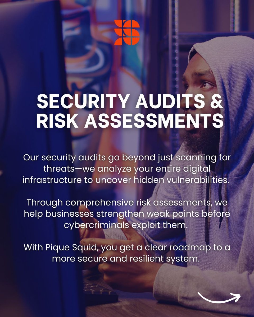 PiqueSquid's tweet image. 🦑 At Pique Squid, we don’t just protect your data—we future-proof your business. Explore our tailored cybersecurity solutions today! 🔐
#PiqueSquidSecure #CyberSolutions #BusinessSafety #PiqueSquid #Zimbabwe #Harare