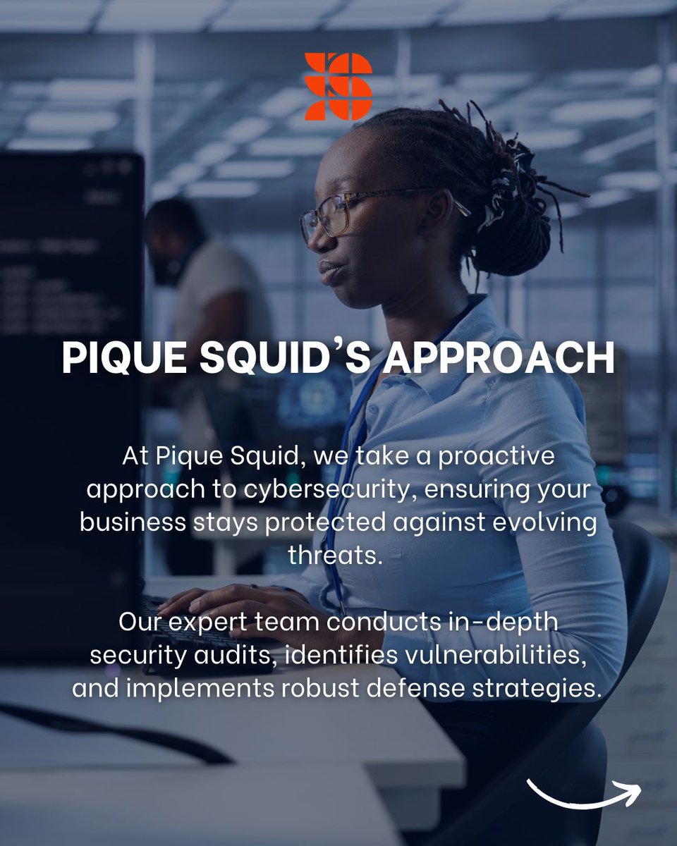 PiqueSquid's tweet image. 🦑 At Pique Squid, we don’t just protect your data—we future-proof your business. Explore our tailored cybersecurity solutions today! 🔐
#PiqueSquidSecure #CyberSolutions #BusinessSafety #PiqueSquid #Zimbabwe #Harare