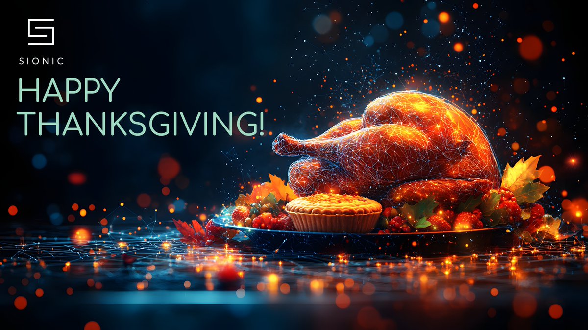 Sionic_io's tweet image. Happy Thanksgiving! 🦃🍂 
We’re grateful for our community of innovators, partners, and followers who inspire us every day. Wishing you a holiday filled with joy, connection, and gratitude. #Thanksgiving #Gratitude #Community