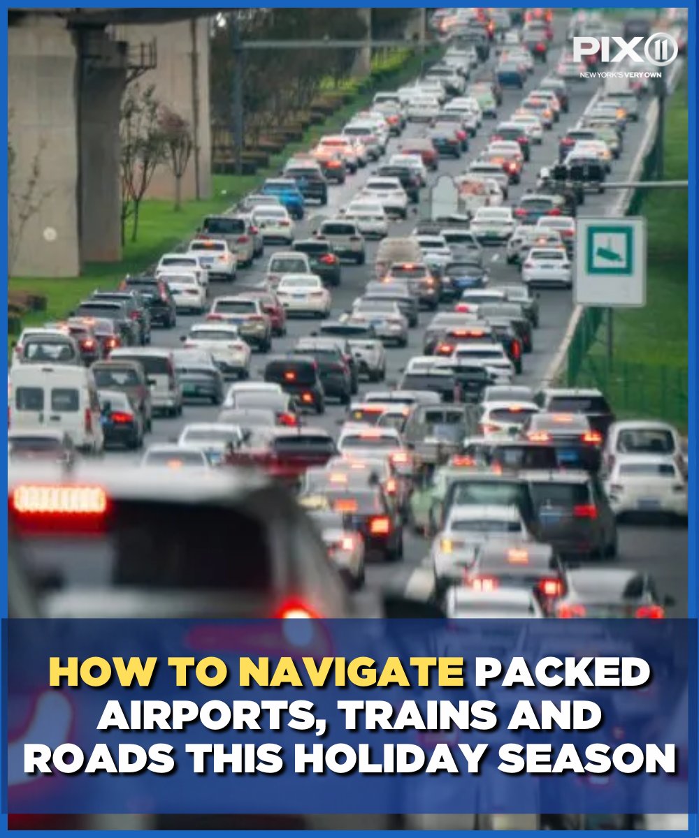 PIX11News's tweet image. Whether you&apos;re taking planes, trains or automobiles this holiday season, travel is going to be hectic.

Here&apos;s your full travel guide: pix11.com/news/morning/a…
